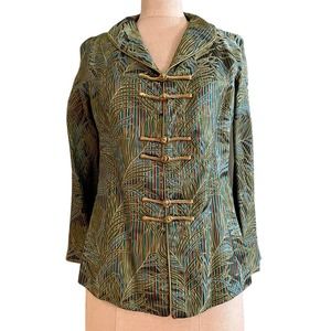 Asian style jacket w/ bell sleeves